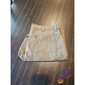 Blue Mountain Mens Olive Green Utility Carpenter Work Jeans Outdoor Size 36x30